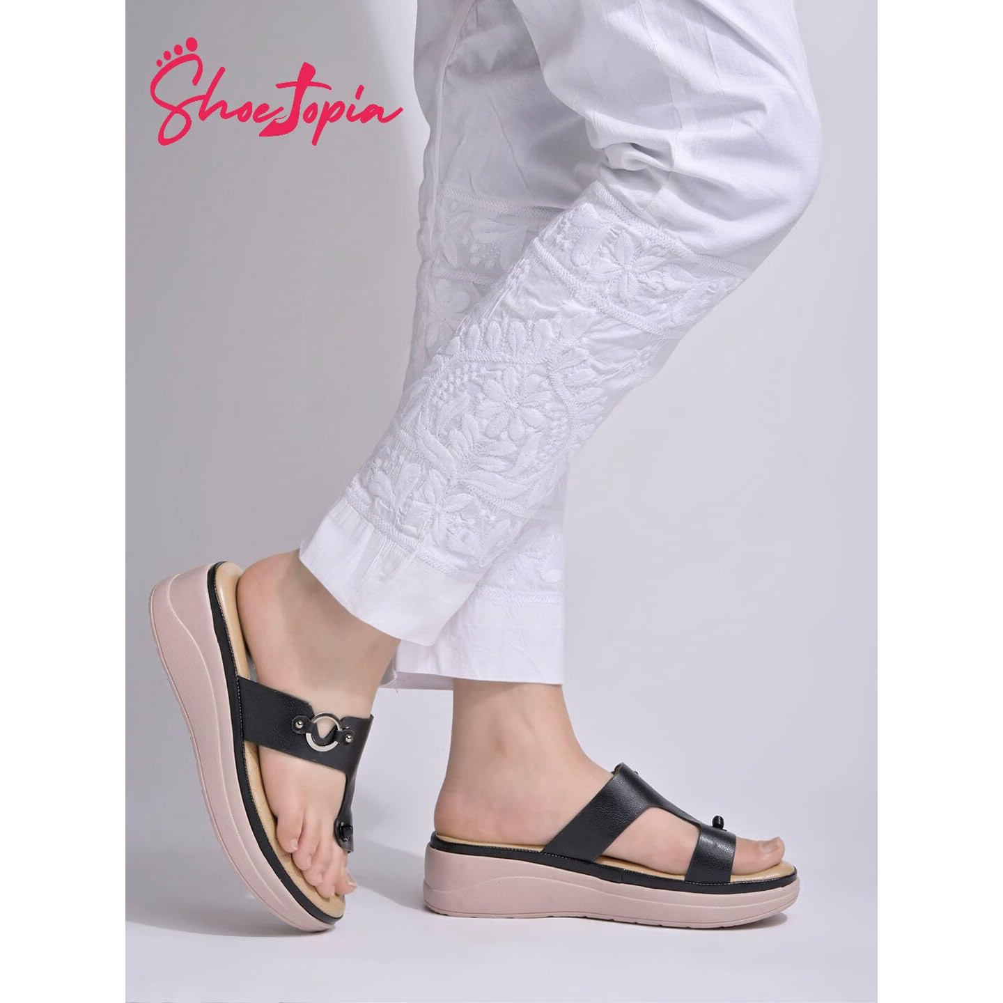 Shoetopia Women's S-2077 Heeled Sandal-5 Kids Uk (S-2077-Black)-Eu38