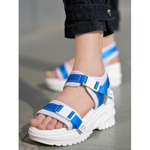 Shoetopia Comfortable & Sporty Sky-Blue Sandals For Women & Girls /Eu39