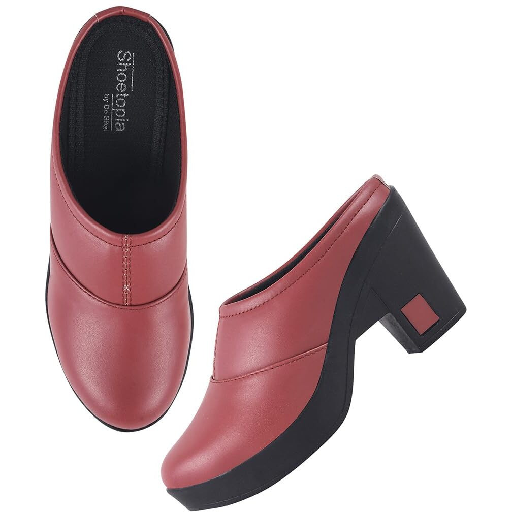 Shoetopia Stylish Smart Casual Cherry Pumps For Women & Girls /Eu39