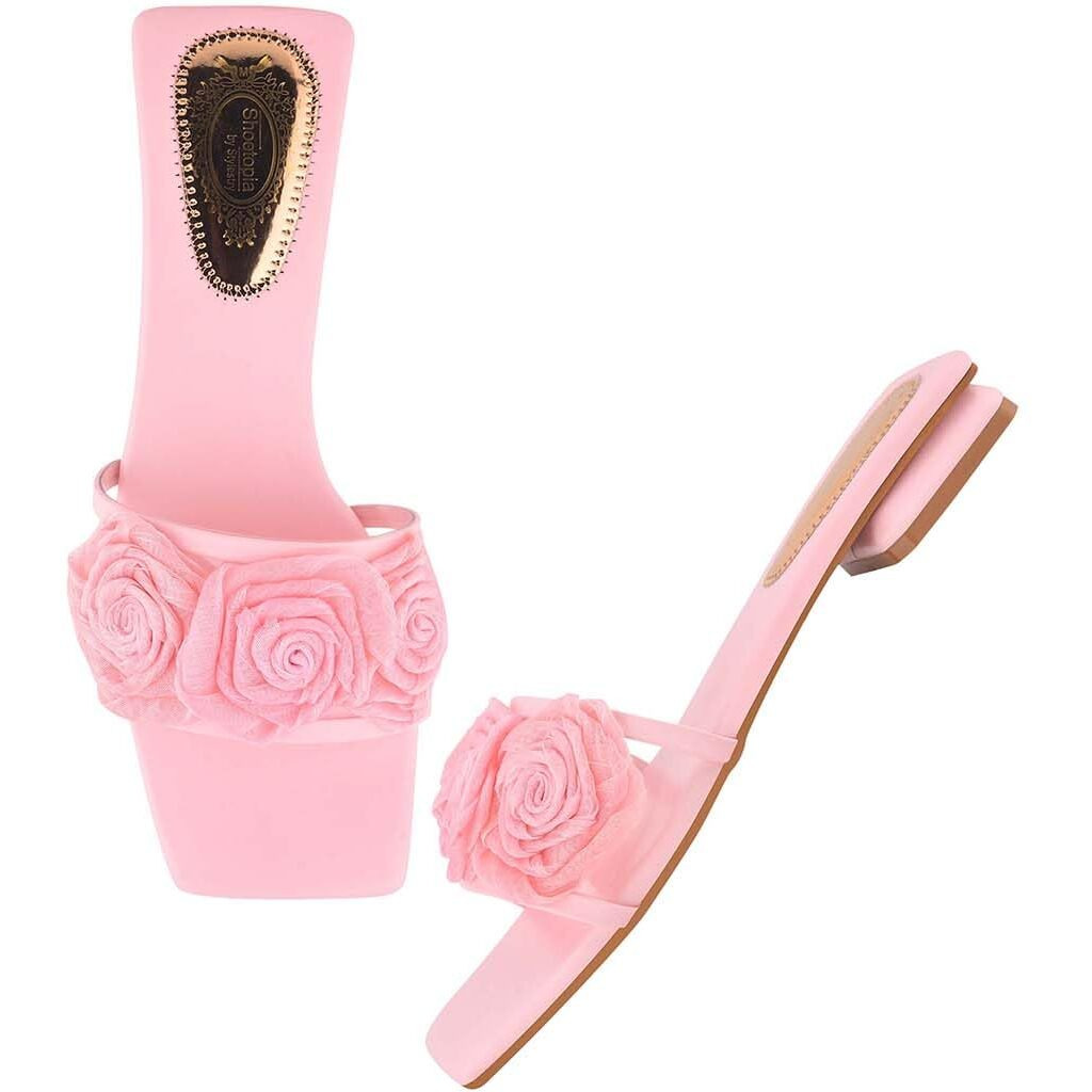 Shoetopia Stylish Casual Pink Flats For Women /Eu38