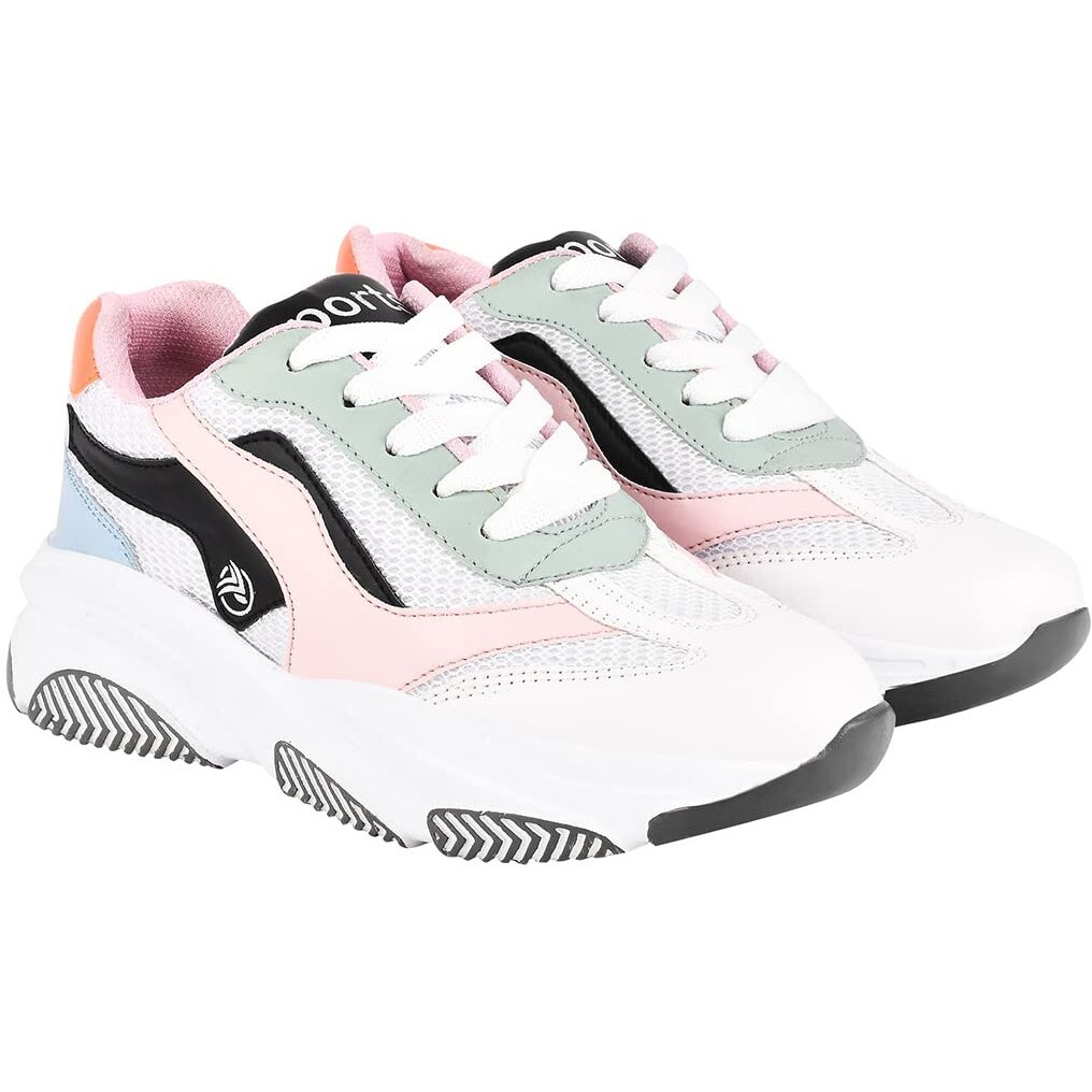 Shoetopia Girls Jm-42 White Casual Shoe - 5 Uk (Girls-Jm-42-White)