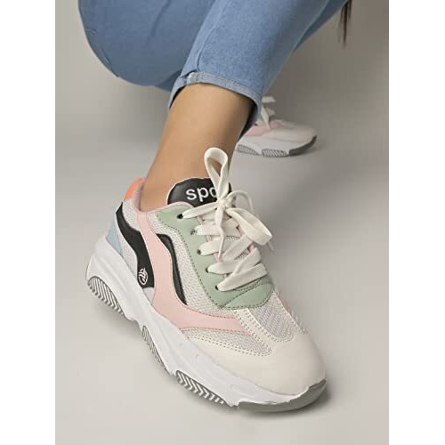 Shoetopia Girls Jm-42 White Casual Shoe - 5 Uk (Girls-Jm-42-White)