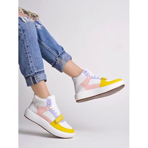 Shoetopia Women's Slip-On Sneakers White