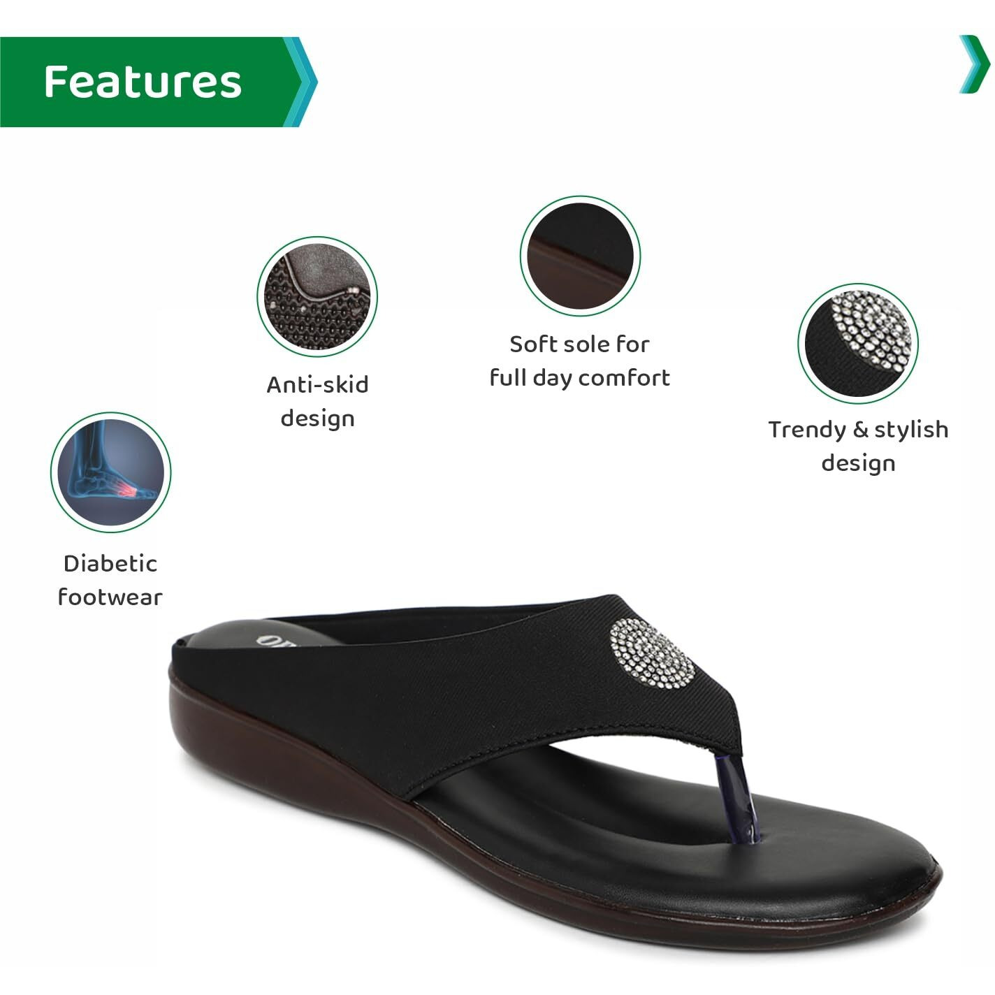 Ortho Joy Fancy Doctor Slipper For Women || Orthopedic Fashionable Women Slipper