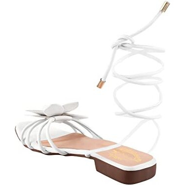 Shoetopia Girls Active White Flat Sandal - 5 Uk (Girls-Active-White)