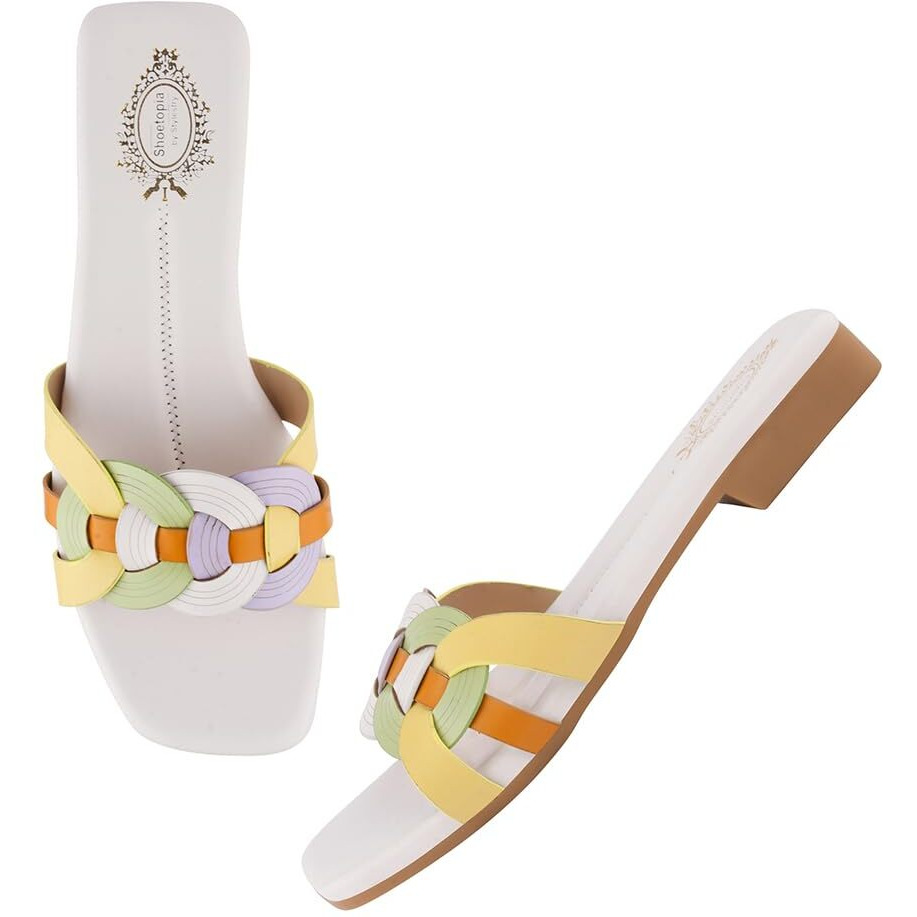 Shoetopia Casual White Flats For Women & Girls /Eu36