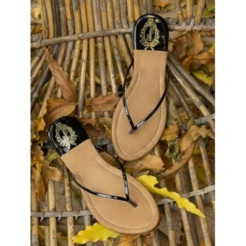 Shoetopia Girls Girls-Gf-1 Black Flat Sandal - 3 Uk (Girls-Gf-1-Black)