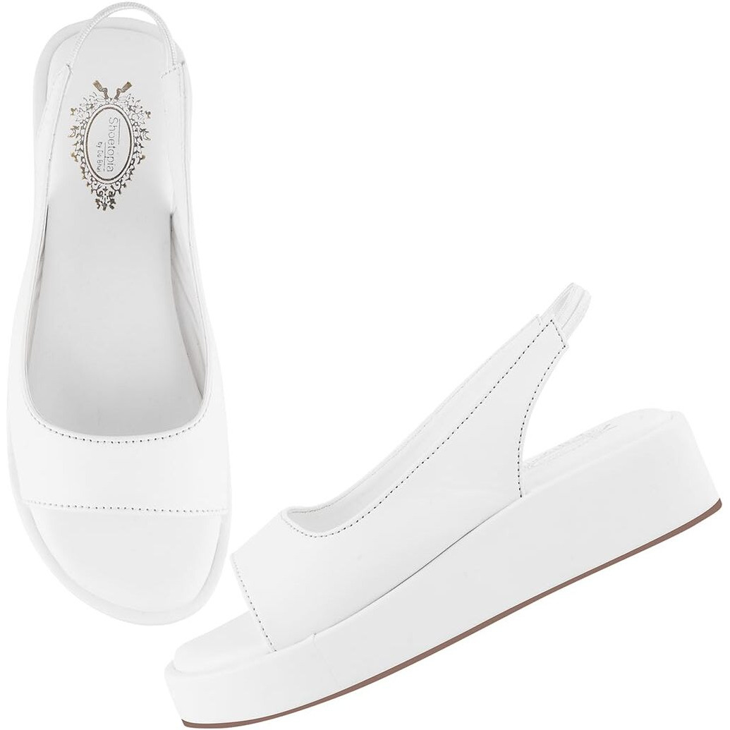 Shoetopia Women's Heeled Sandal-8 Kids Uk (Lsr-White)-Eu41