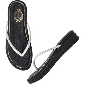 Shoetopia Embellished Strap Black Flats For Women & Girls /Eu38
