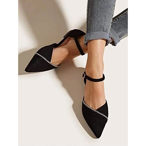 Shoetopia Girls Belly-7171 Black Flat Sandal - 7 Uk (Girls-Belly-7171-Black)