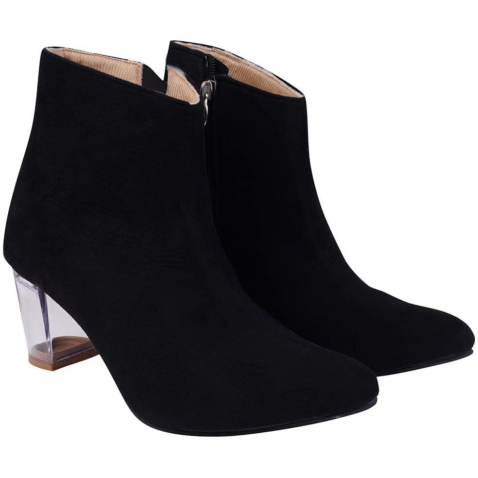 Shoetopia Girls Bt-2022 Black Ankle Boot - 6 Uk (Girls-Bt-2022-Black)