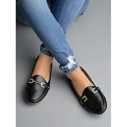 Shoetopia Girls Hr-04 Black Ballet Flat - 4 Uk (Girls-Hr-04-Black)