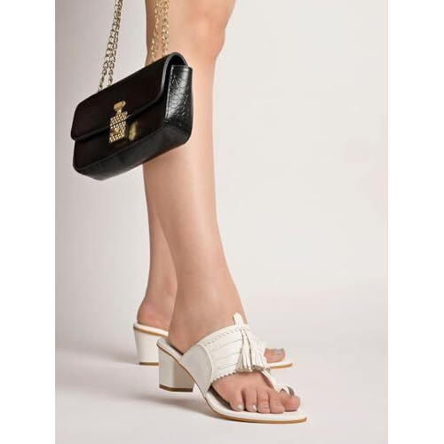 Shoetopia Girls Kh-5555 White Heeled Sandal - 5 Uk (Girls-Kh-5555-White)