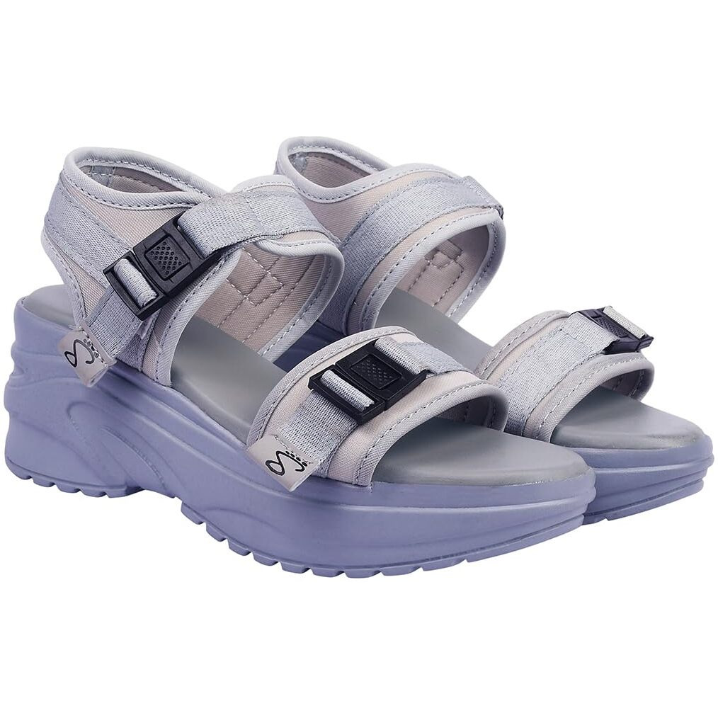 Shoetopia Women's Sandal-7 Kids Uk (Girls-Gem-Grey)-Eu40