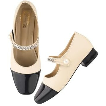 Shoetopia Stylish Marry-Janes For Women & Girls /Eu38 Cream