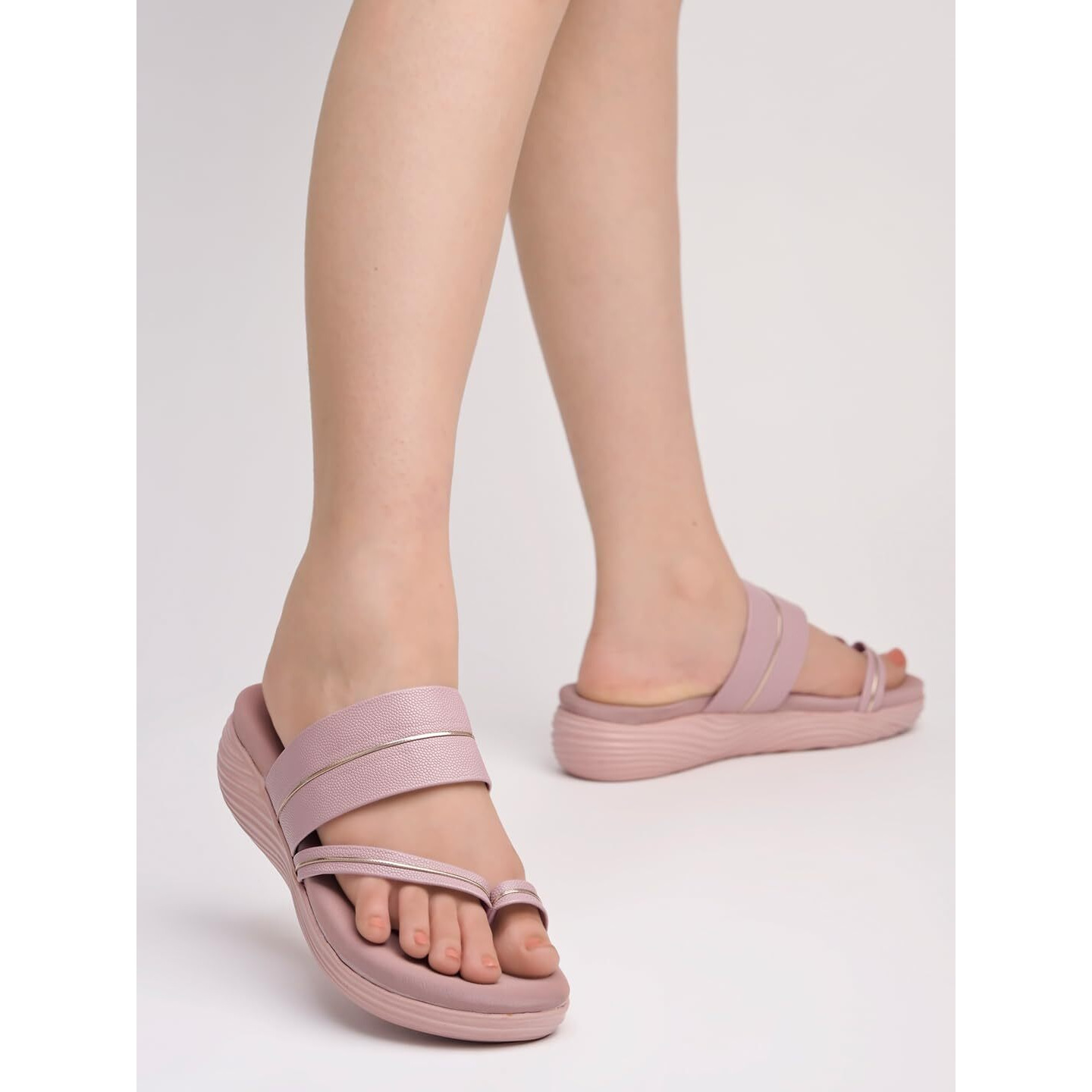 Shoetopia Embellished Mauve Platfrom Heels For Women & Girls /Eu38