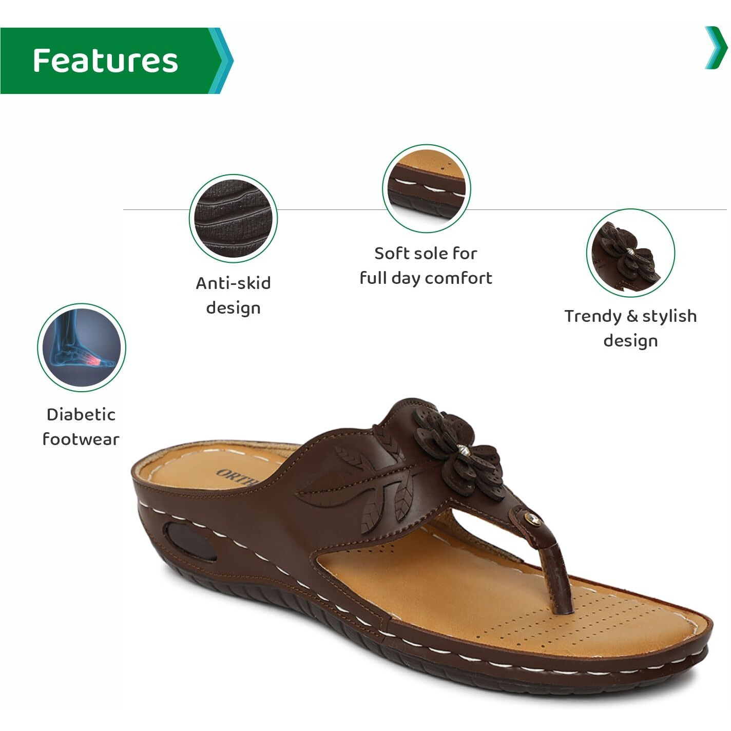 Ortho Joy Doctor Slipper For Women || Orthopedic Fashionable Women Slipper