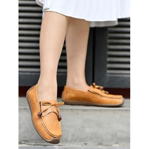 Shoetopia Girls L-778 Tan Loafer - 6 Uk (Girls-L-778-Tan)