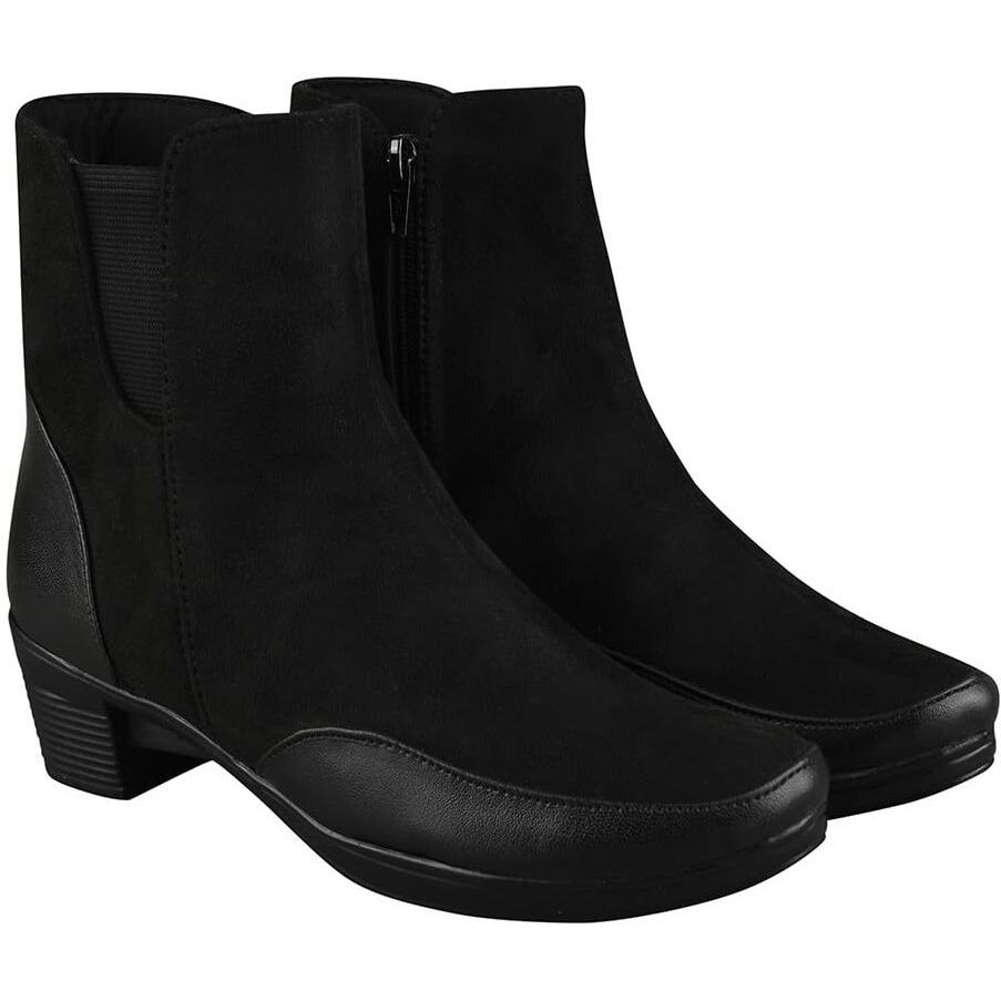 Shoetopia Girls Bt-7093 Black Ankle Boot - 7 Uk (Girls-Bt-7093-Black)