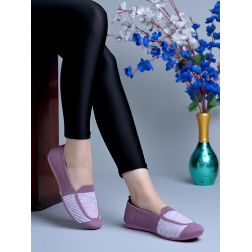 Shoetopia Comfortable Stylish Peach Ballerinas For Women & Girls /Eu38