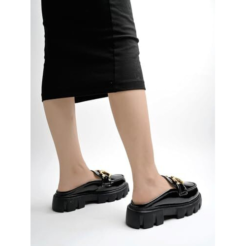 Shoetopia Girls L-Bantu Black Dress Shoe - 3 Uk (Girls-L-Bantu-Black)