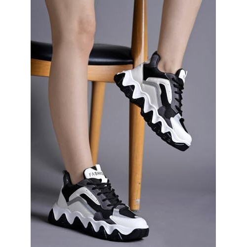 Shoetopia Casual Sports Shoe Sneakers Casuals For Women & Girls /Eu40 Black
