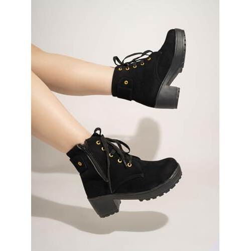 Shoetopia Girls Bt-608 Black Ankle Boot - 5 Uk (Girls-Bt-608-Black)