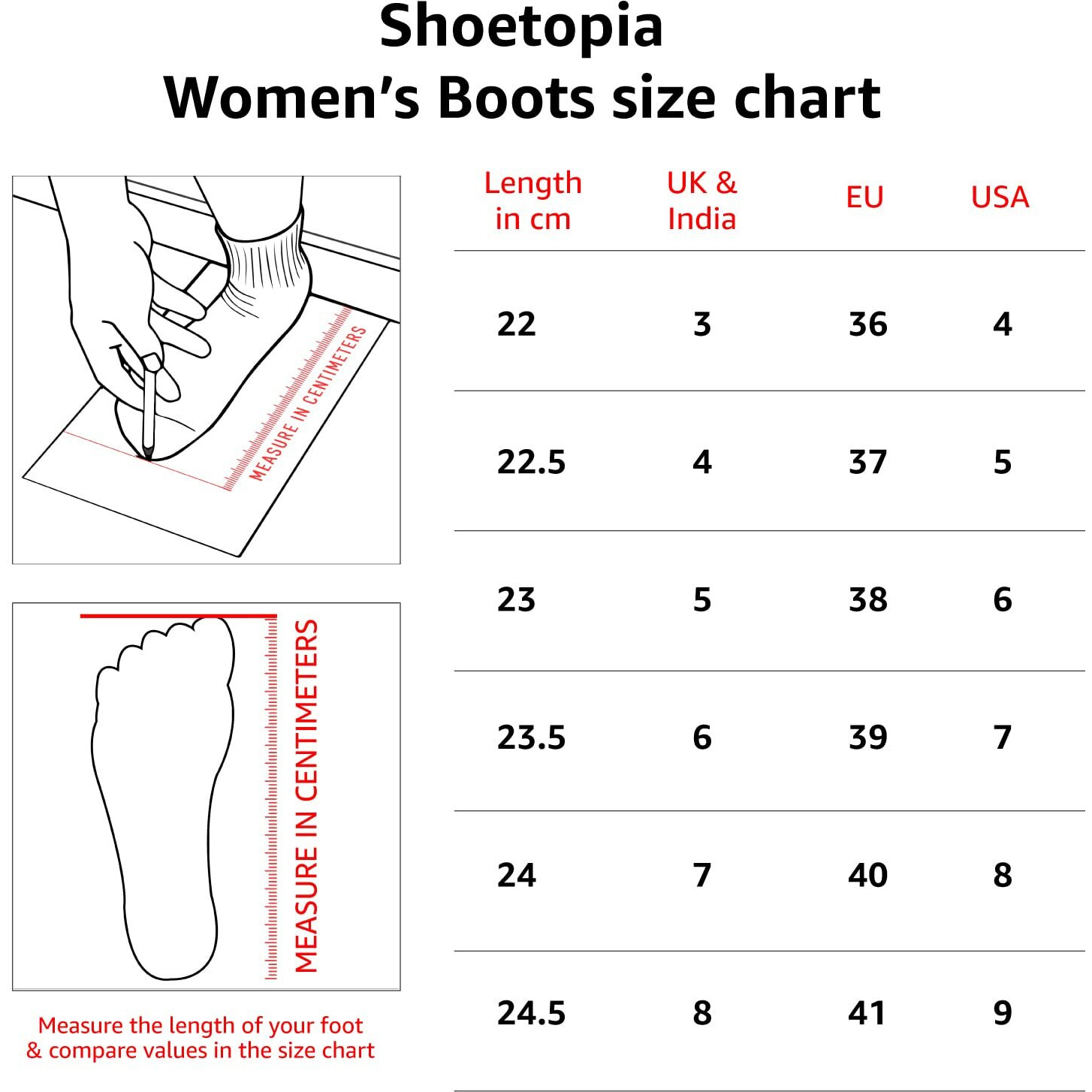 Shoetopia Women And Girls Black Boots