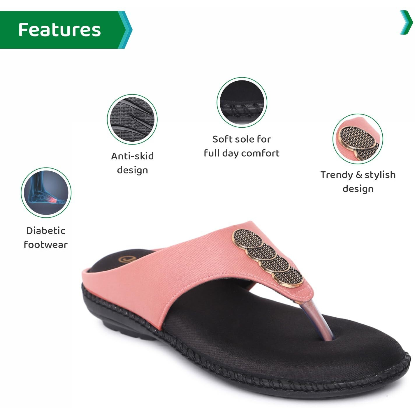 Ortho Joy Fancy Doctor Slippers | Stylish Chappal For Women | Comfortable Sandals For Women Stylish