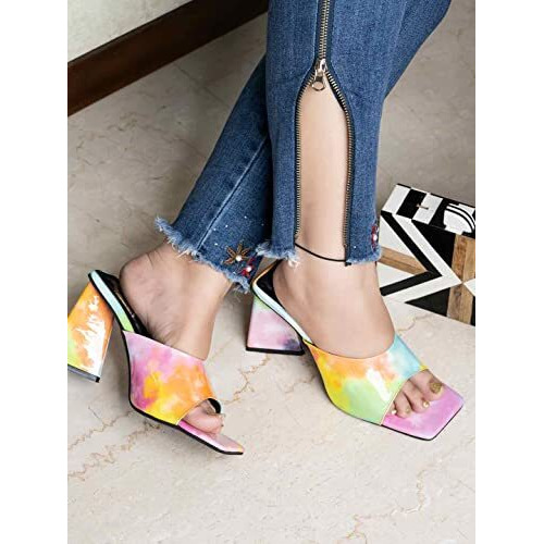 Shoetopia Girls Heel-1213 Multicolor Heeled Sandal - 3 Uk (Girls-Heel-1213-Multi)
