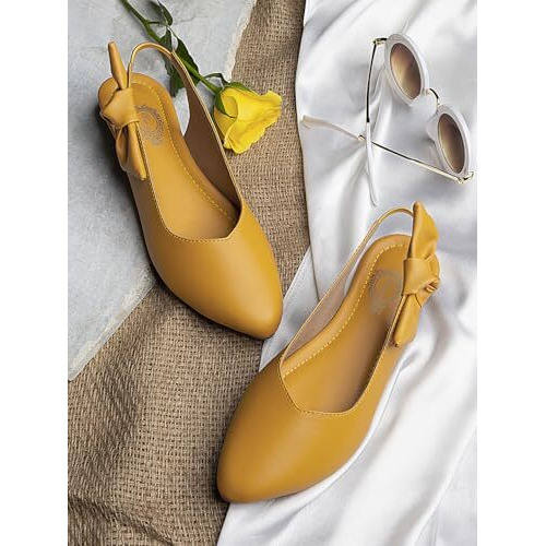Shoetopia Girls Km-360 Yellow Flat Sandal - 8 Uk (Girls-Km-360-Yellow)