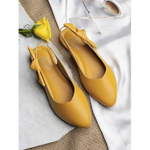 Shoetopia Girls Km-360 Yellow Flat Sandal - 8 Uk (Girls-Km-360-Yellow)