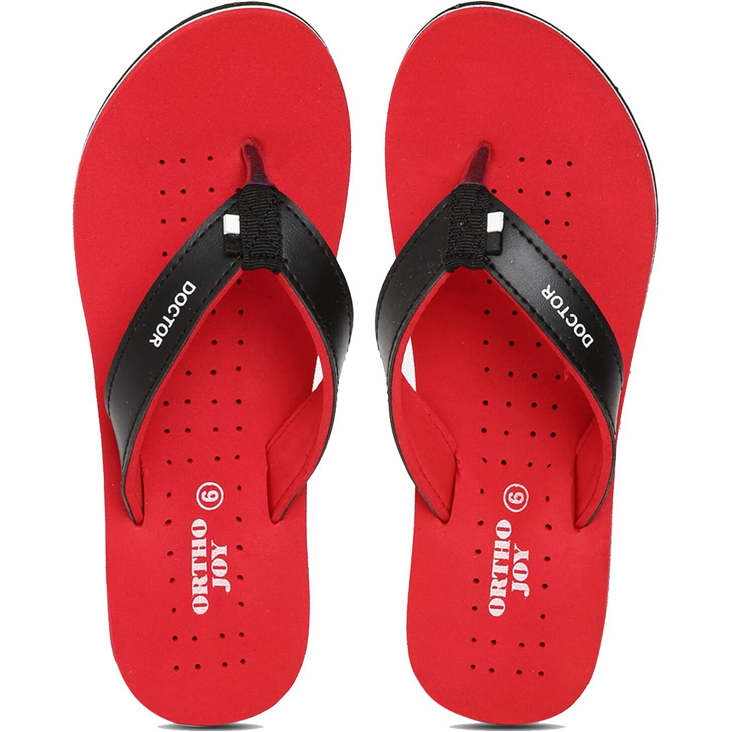 Ortho Joy Extra Soft Women's Orthopaedic Comfort Fit Slippers For Women's Daily Use - Orth_Wsp09_Red_04