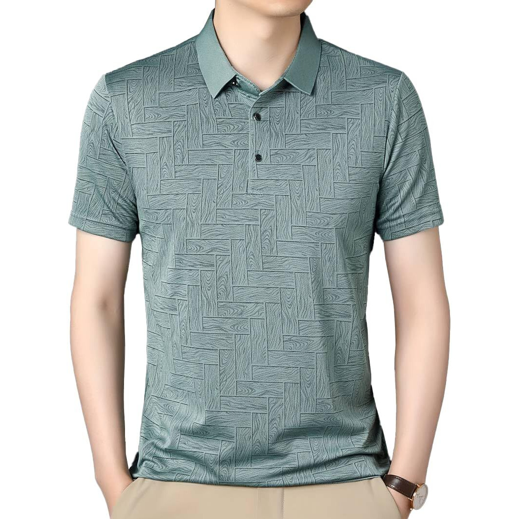 Toplot T Shirt For Men || Men Casual T-Shirt || Regular Fit || Printed Polo (Printed-Polo-5218-Green-L)
