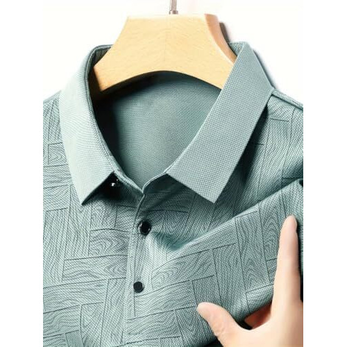 Toplot T Shirt For Men || Men Casual T-Shirt || Regular Fit || Printed Polo (Printed-Polo-5218-Green-L)