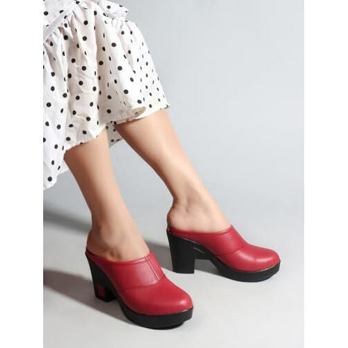 Shoetopia Stylish Smart Casual Cherry Pumps For Women & Girls /Eu41