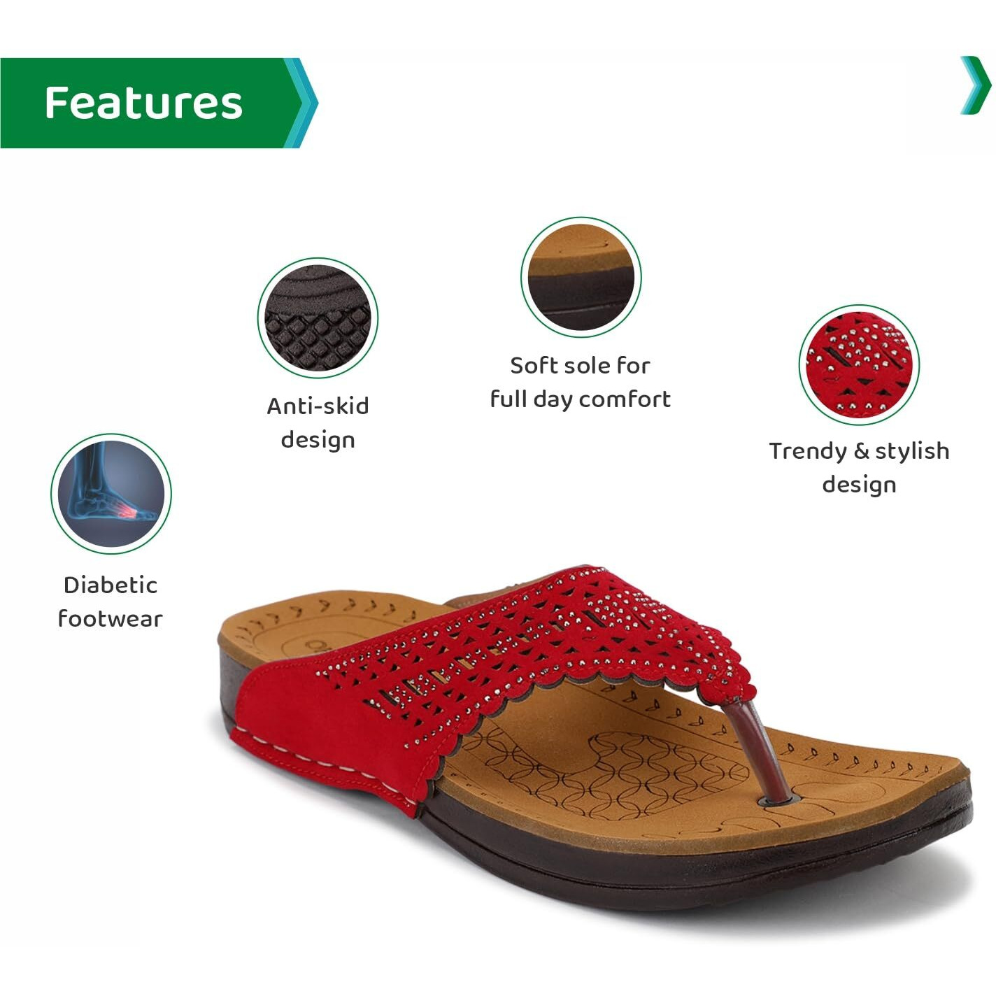 Ortho Joy Doctor Slipper For Women Fancy || Orthopedic Women's Slipper || Regular Wear Slippers For Women
