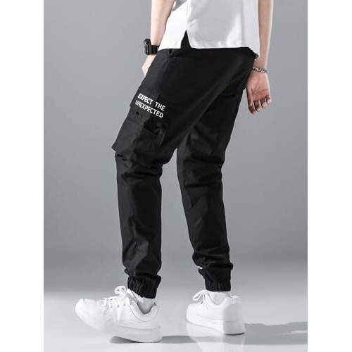 Toplot Men's Cotton Cargo Pants || Casual Trouser For Men || Cargo For Men (Men-Cargo-5228-Black-32)