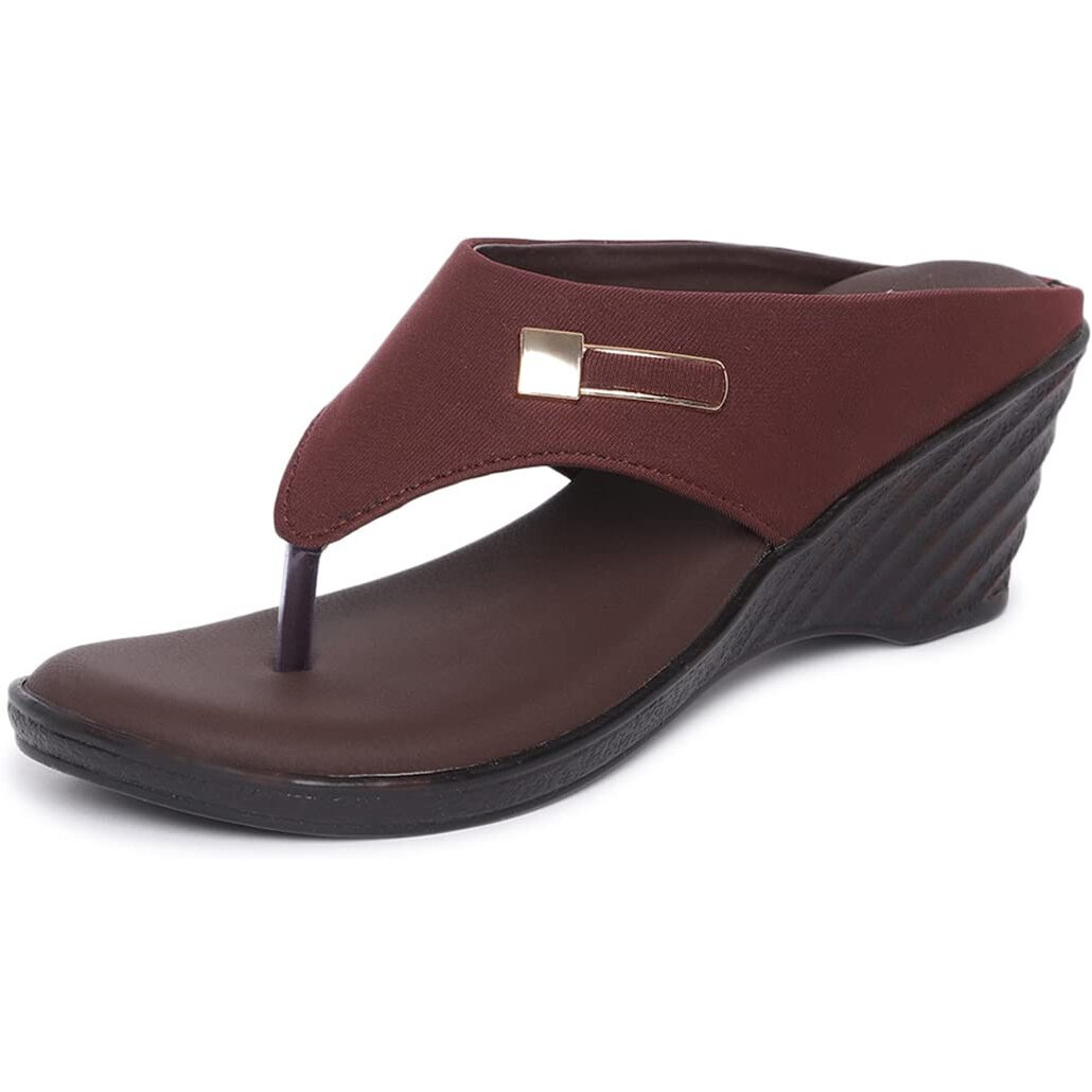 Ortho Joy Women's Extra-Soft Fancy Slippers - Brown