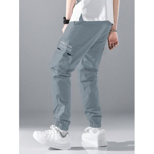 Toplot Men's Cotton Cargo Pants || Casual Trouser For Men || Cargo For Men (Men-Cargo-5228-Silver-34)