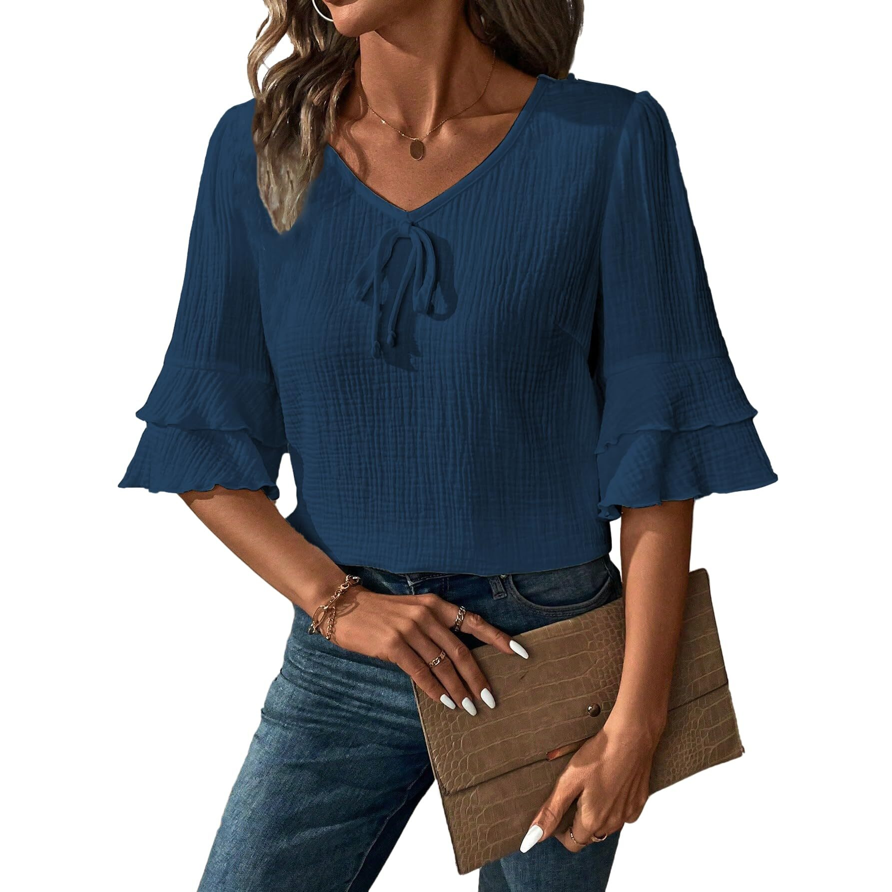 Toplot Fashion Women Tops || Shirt For Woman || Trendy Top For Women || Western Tops For Woman Stylish || Single (Pop-Tshirt-5231-Teal-L)
