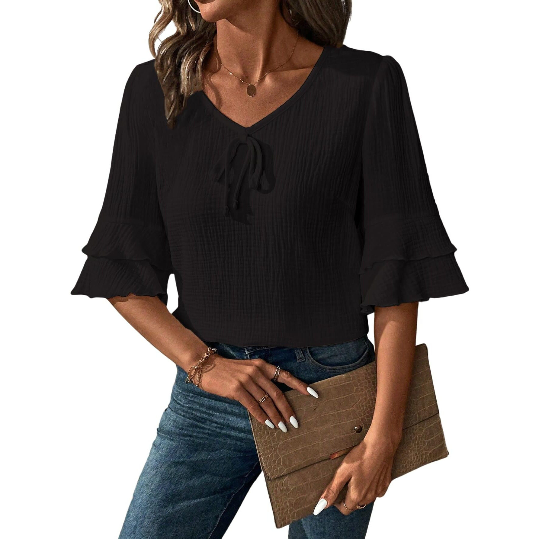 Toplot Fashion Women Tops || Shirt For Woman || Trendy Top For Women || Western Tops For Woman Stylish || Single (Pop-Tshirt-5231-Black-Xl)