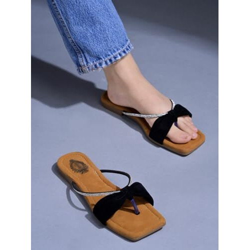 Shoetopia Stylish Casual Black Flats For Women & Girls /Eu40