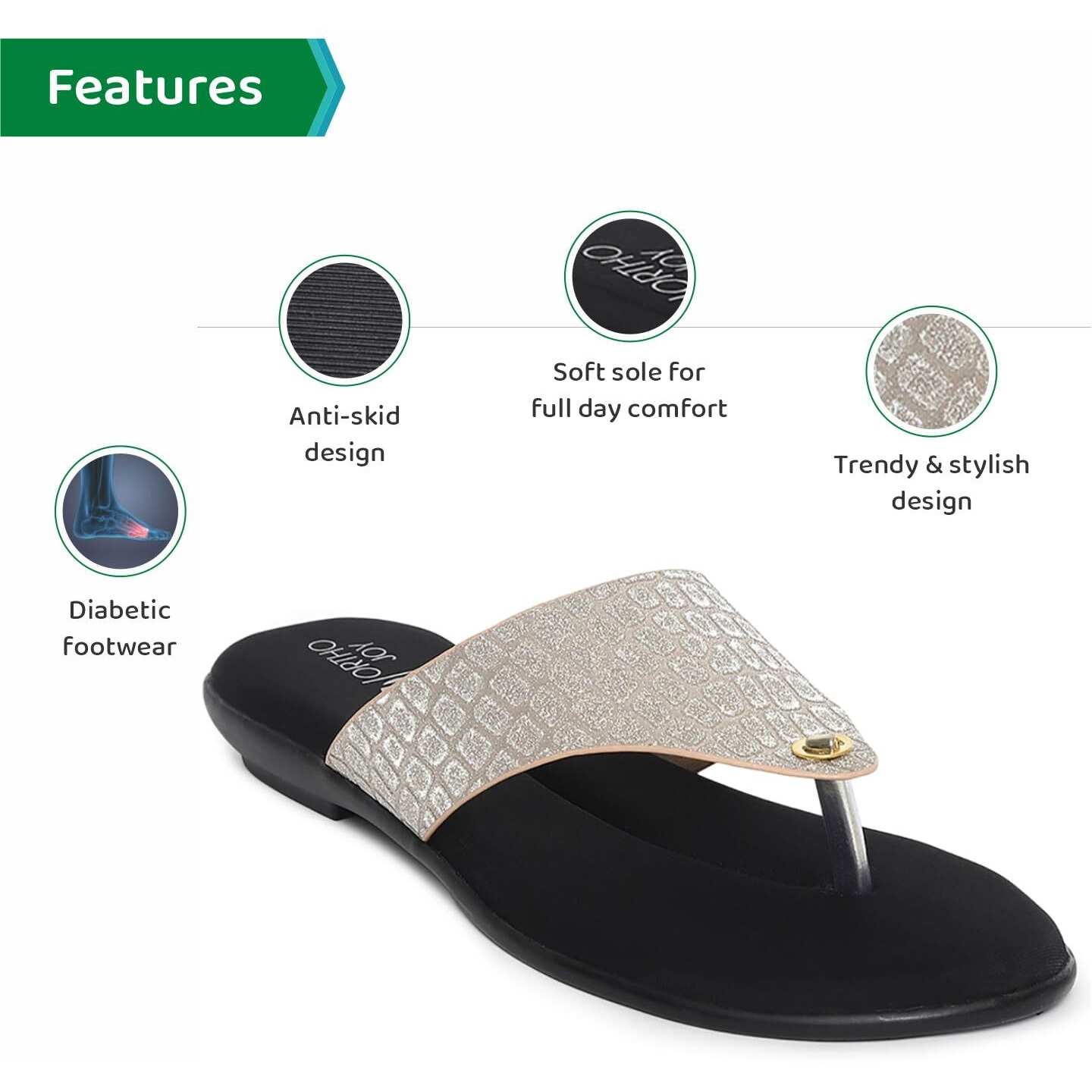 Ortho Joy Fancy Doctor Sandals|| Stylish Comfortable Casual Slippers For Women