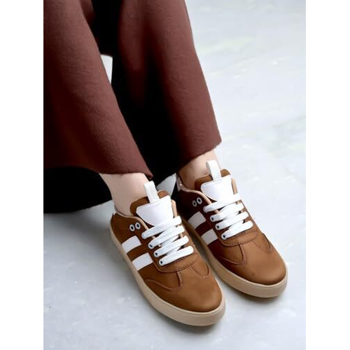 Shoetopia Tan Casual Shoes For Girls /Eu40
