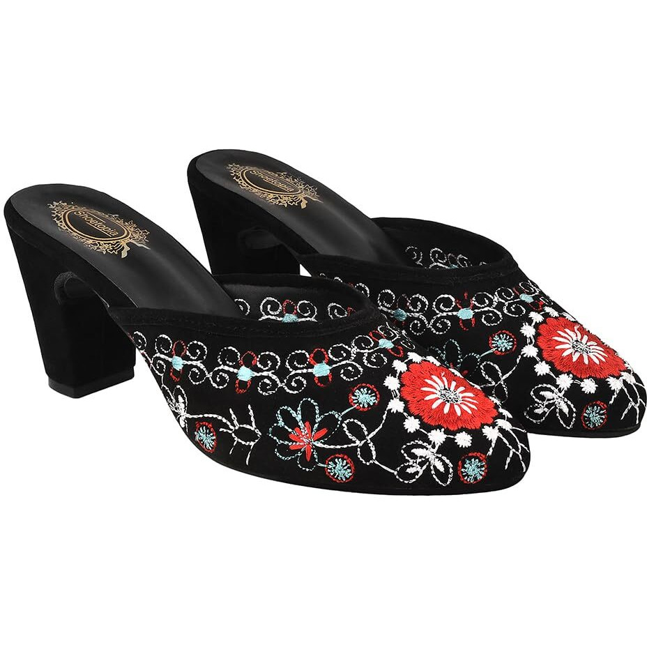 Shoetopia Girls Bantu-472 Black Mule - 8 Uk (Girls-Bantu-472-Black)