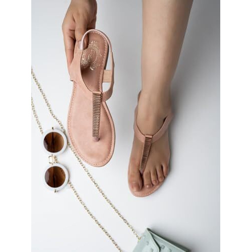 Shoetopia Girls Girls-Snd-200 Pink Flat Sandal - 3 Uk (Girls-Snd-200-Pink)