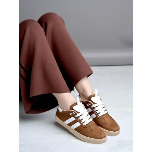 Shoetopia Tan Casual Shoes For Girls /Eu41