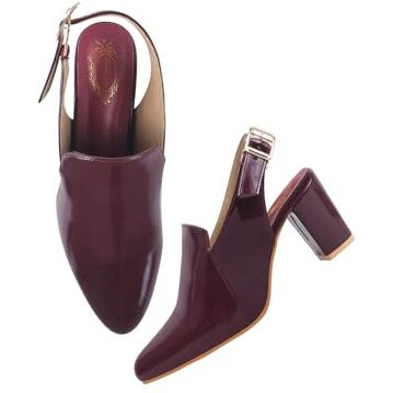 Shoetopia Pointed Toe Cherry Pumps For Women & Girls /Eu38