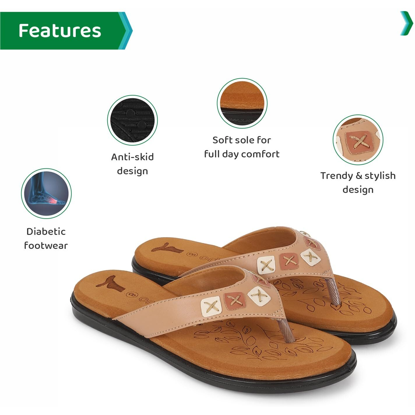 Ortho Joy Doctor Slipper For Women Fancy || Orthopedic Women's Fashion Slipper || Comfortable Slippers